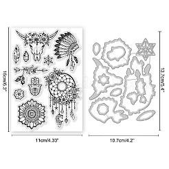 1 шт. трафареты для резки из углеродистой стали в стиле вестерн DIY-GL0004-66