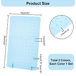 2 набор из 2-х цветных непрозрачных акриловых подставок для сережек EDIS-PH0001-25