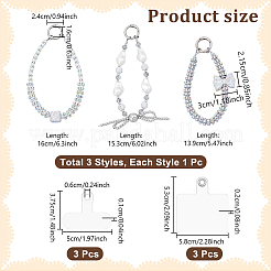 Бусины из стразов и АБС-пластика&nbsp;AJEW-GA0008-32B