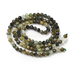 Бусы из натурального зеленого турмалина G-RM241221-B34