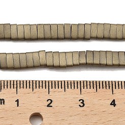 Гальванические нити матовых немагнитных синтетических гематитовых бусин G-G089-A01-03