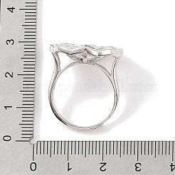 925 кольцо из стерлингового серебра с микропаве из кубических цирконий с жемчужным гнездом STER-B003-11P