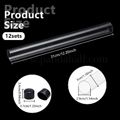 Tubes de stockage de billes en plastique PC transparent&nbsp;AJEW-WH0596-947C