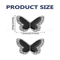 1 пара серег-гвоздиков из цинкового сплава со стразами&nbsp;EJEW-LP0004-96