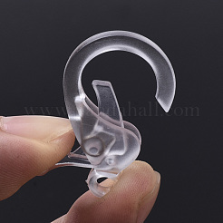 プラスチックカニカン  透明  35x24.5x6mm  穴：3mm&nbsp;KY-ZX002-05-B