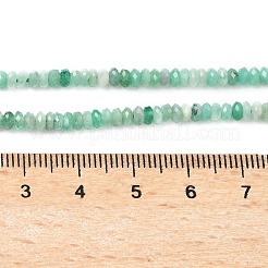 Натуральные изумрудные бисерные пряди&nbsp;G-K376-E03-01