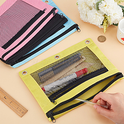 Прямоугольные сумки для ручек из полиэфирной сетки AJEW-CP0008-06A