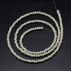 Граненый граненый полный радуга гальванических стеклянных бус стренги&nbsp;EGLA-M004-2mm-A17