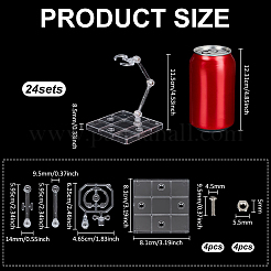 Пластиковый держатель для демонстрации фигурок с квадратным основанием&nbsp;ODIS-WH0043-212A