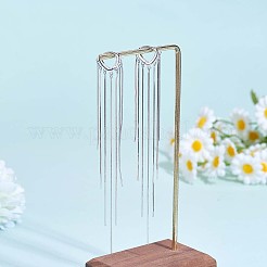 925 серьги-кольца с цепочкой и кисточками из стерлингового серебра с родиевым покрытием JE1038A