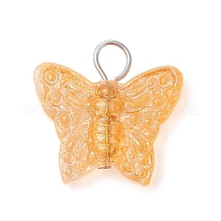 Подвески-бабочки из стекла&nbsp;PALLOY-JF03847-01