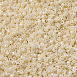 MIYUKIデリカビーズ小  シリンダー  日本製シードビーズ  15/0  （dbs0157)不透明クリームab  1.1x1.3mm  穴：0.7mm  約175000個/袋  50 G /袋&nbsp;SEED-X0054-DBS0157
