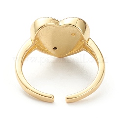 Латунные микро проложить пальцев кольца кубического циркония&nbsp;RJEW-P021-01H