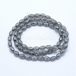 Гальванические стеклянные бусины EGLA-G023-S-PL01