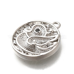 Латунные микро проложить кубического циркония подвески&nbsp;KK-Q035-16B-P