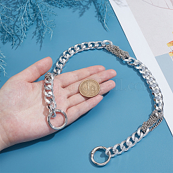 Алюминиевые и железные кубинские цепи с звеньями для сумок-удлинителей&nbsp;HJEW-PH02129-01