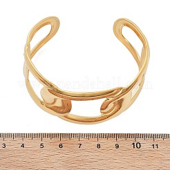 Браслеты-манжеты из нержавеющей стали 304 для женщин&nbsp;BJEW-B108-09G