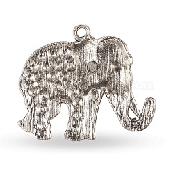 Тибетский стиль сплав горный хрусталь большие кулоны&nbsp;ALRI-L048-37AS