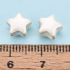 Матовые бусины из стерлингового серебра 925 пробы STER-T008-33S