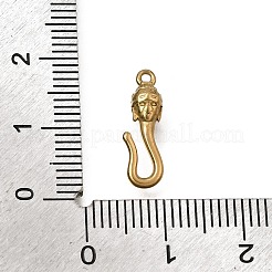 Chiusure a gancio a forma di testa di Buddha in acciaio inossidabile 304&nbsp;SA-CBACB61-16G