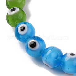 Тема чакры ручная работа сглаза бусины лэмпворк нити LAMP-G164-06A