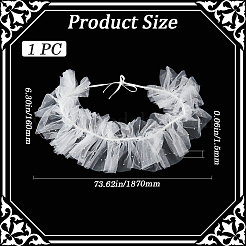 Женские тюлевые воротники&nbsp;AJEW-WH20001-37C