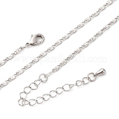 Латунные овальные ссылка цепи ожерелья MAK-L045-04P