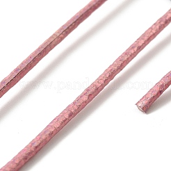レーザーPUレザーコード  DIYのジュエリーには  ライトコーラル  2mm  約98~100 M /バンドル&nbsp;AJEW-I070-A14