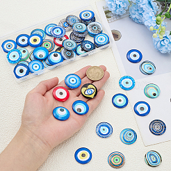 50шт стеклянные кабошоны GLAA-ME0001-19