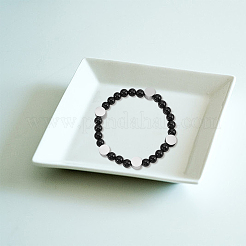 2 нити бусин из натурального черного оникса G-GO0001-15A