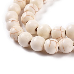 Синтетических нитей бирюзовые бусы TURQ-F007-01A-8mm