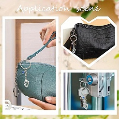 2шт. брелок из сплава стекла ко Дню святого Валентина&nbsp;KEYC-YW00188