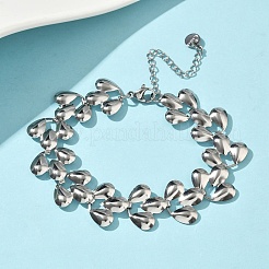 Браслеты-цепочки из нержавеющей стали 304 для женщин BJEW-D344-03P