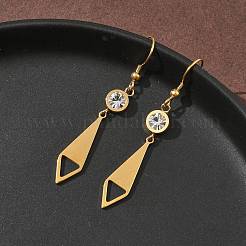 Серьги-подвески из нержавеющей стали 304 EJEW-Z129-19G