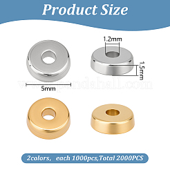 2000шт 2 цвета ccb пластиковые распорные бусины CCB-PH0001-31