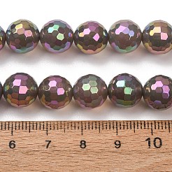 Chapelets de perles en agate naturelle électrolytique&nbsp;G-B191-A07-10mm-03