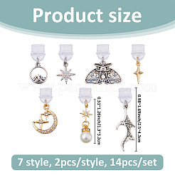 14 шт. 7-х видов пластиковых мобильных пылезащитных заглушек HJEW-FH00160