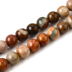 Естественного изображения яшмы бисер нитей G-S390-07-6mm