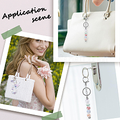 50шт 5 цвета прозрачные акриловые бусины MACR-SC0001-12