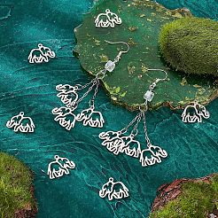 20 шт. 2-х цветные подвески из нержавеющей стали 304&nbsp;STAS-UN0028-71