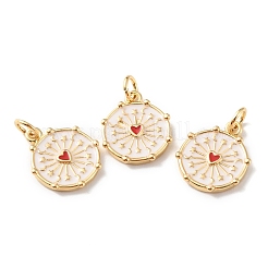 Латунные подвески с реечным покрытием с прыгающим кольцом KK-F852-21G