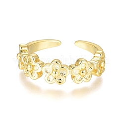 Латунные кольца на пальцах манжеты RJEW-G100-15G