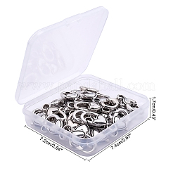 Тибетский стиль застежками сердца сплава омаров коготь&nbsp;TIBE-PH0005-17