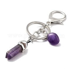 Llavero de amatista natural&nbsp;KEYC-M022-05A