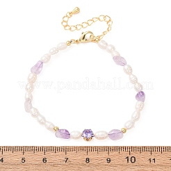 Braccialetti con perline di perle naturali&nbsp;GG-CBA3297-13G-G