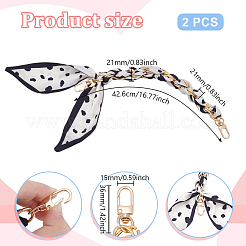 2 шт. полиэстеровый ремешок для мобильного телефона&nbsp;AJEW-UN0002-03B