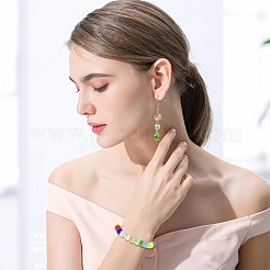 218шт 10 цвета прозрачные стеклянные бусины&nbsp;GLAA-YW0005-12