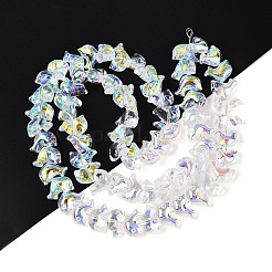 Гальванизируйте прозрачное стекло бисер нитей&nbsp;EGLA-N017-06-A01