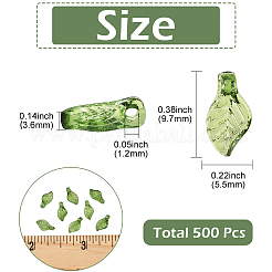 500шт прозрачные акриловые подвески&nbsp;TACR-SP0001-36A