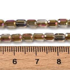 Стеклянные бусины с гальваническим покрытием &nbsp;EGLA-D031-01-15